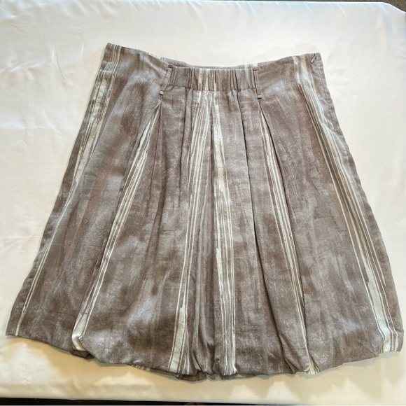 Gunex For Brunello Cucinelli Pleated Bubble Hem Skirt Size 10 EUC ITALY - Picture 6 of 13